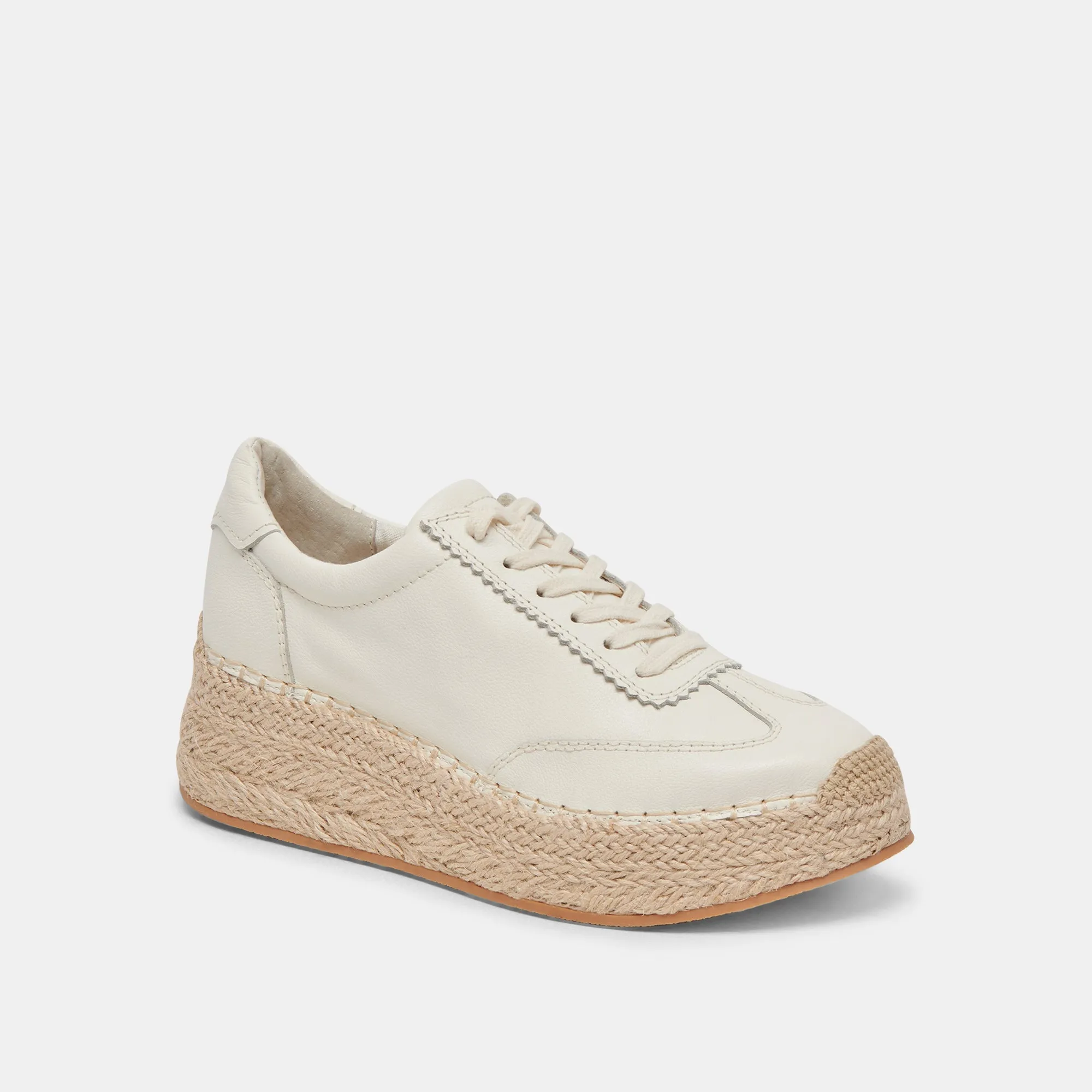 JAJA SNEAKERS WHITE LEATHER - re:vita