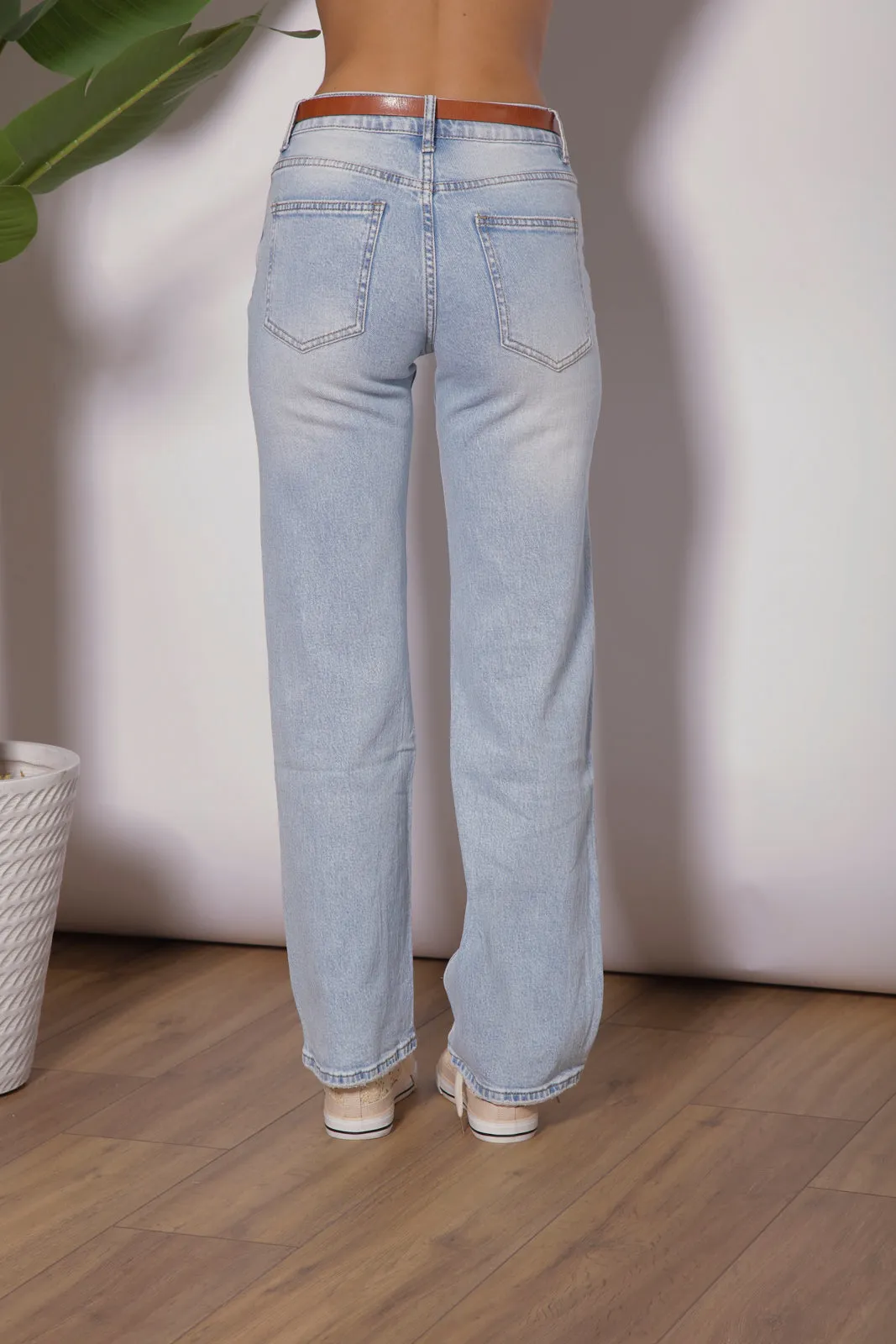 Jeans Wide Leg Chiaro