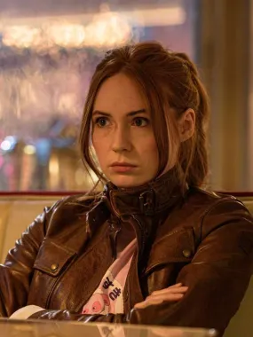 Karen Gillan Gunpowder Milkshake Leather Jacket - New American Jackets