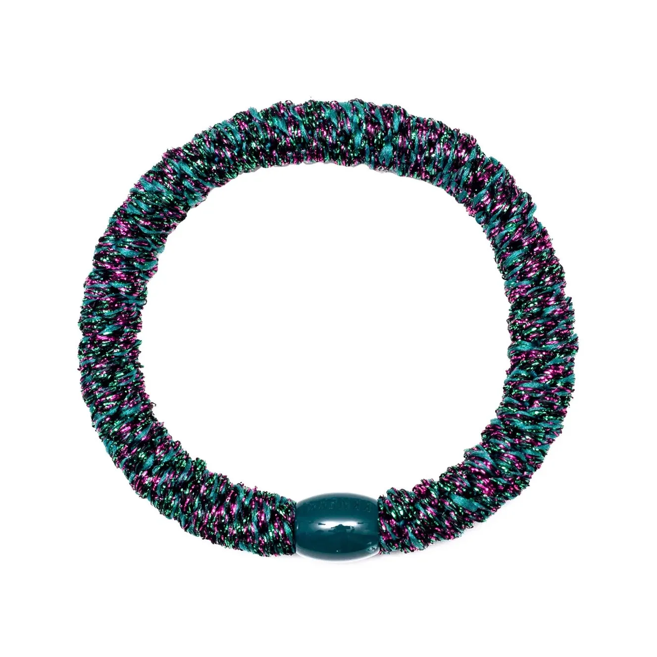 kknekki elastic- Green & Purple Metallic