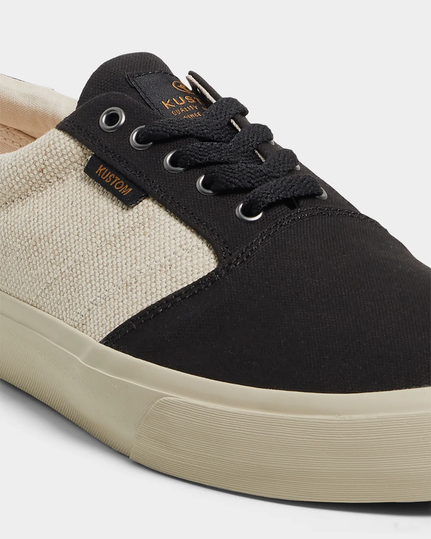 Kustom Central Wide Hemp Sneaker - Hemp Black | SurfStitch