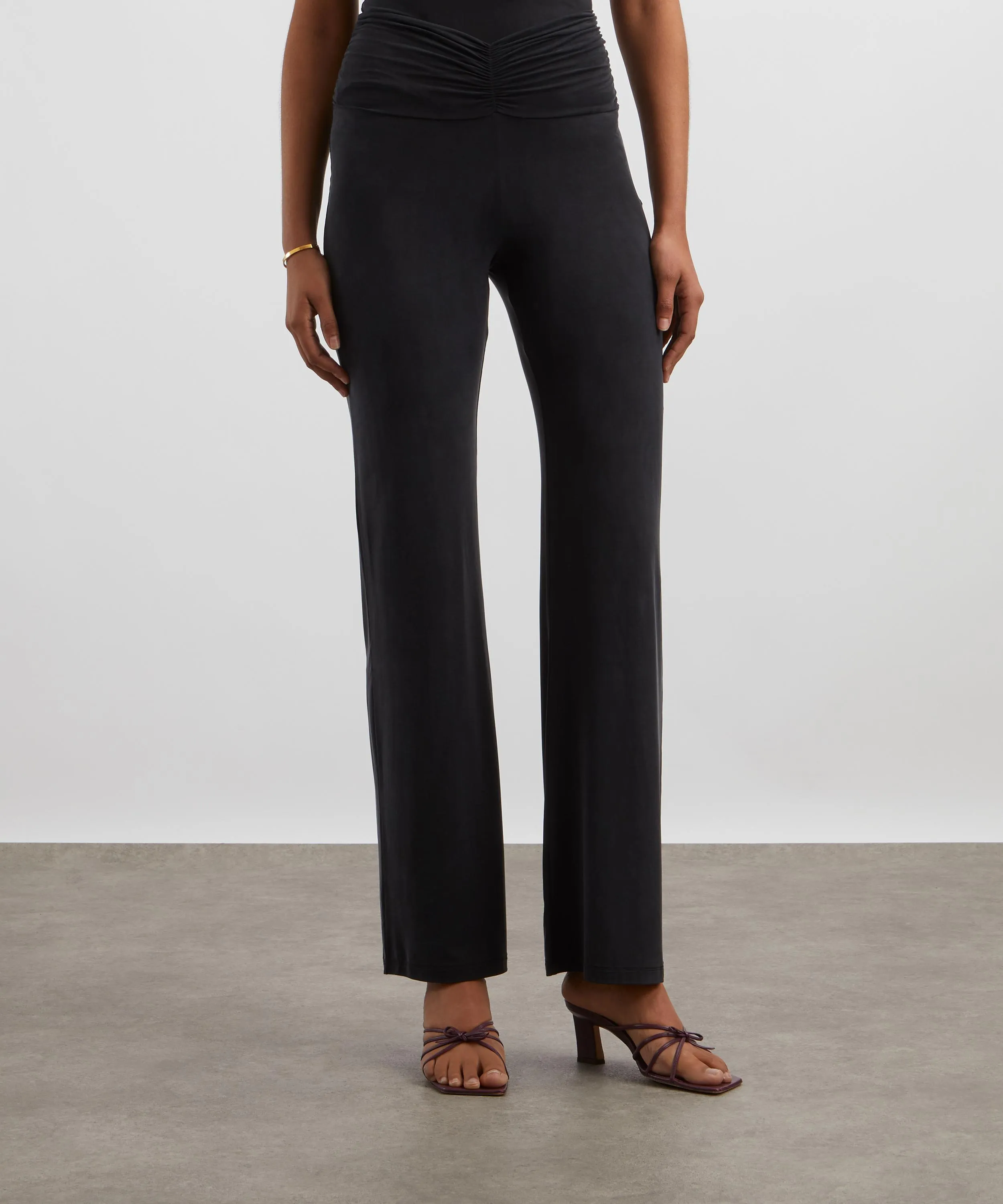 Kylie Graphite V-Cut Trousers