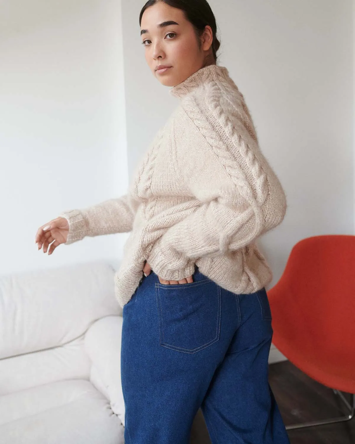 la Merino Wool Sweater - Buckwheat