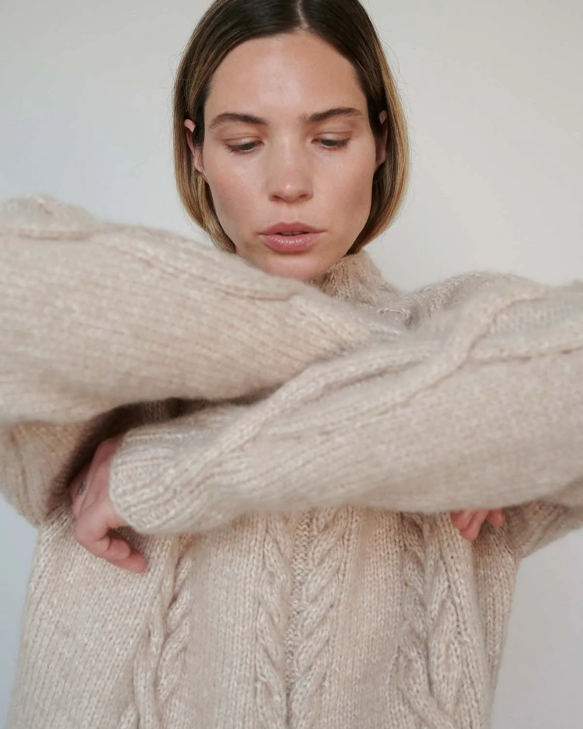 la Merino Wool Sweater - Buckwheat