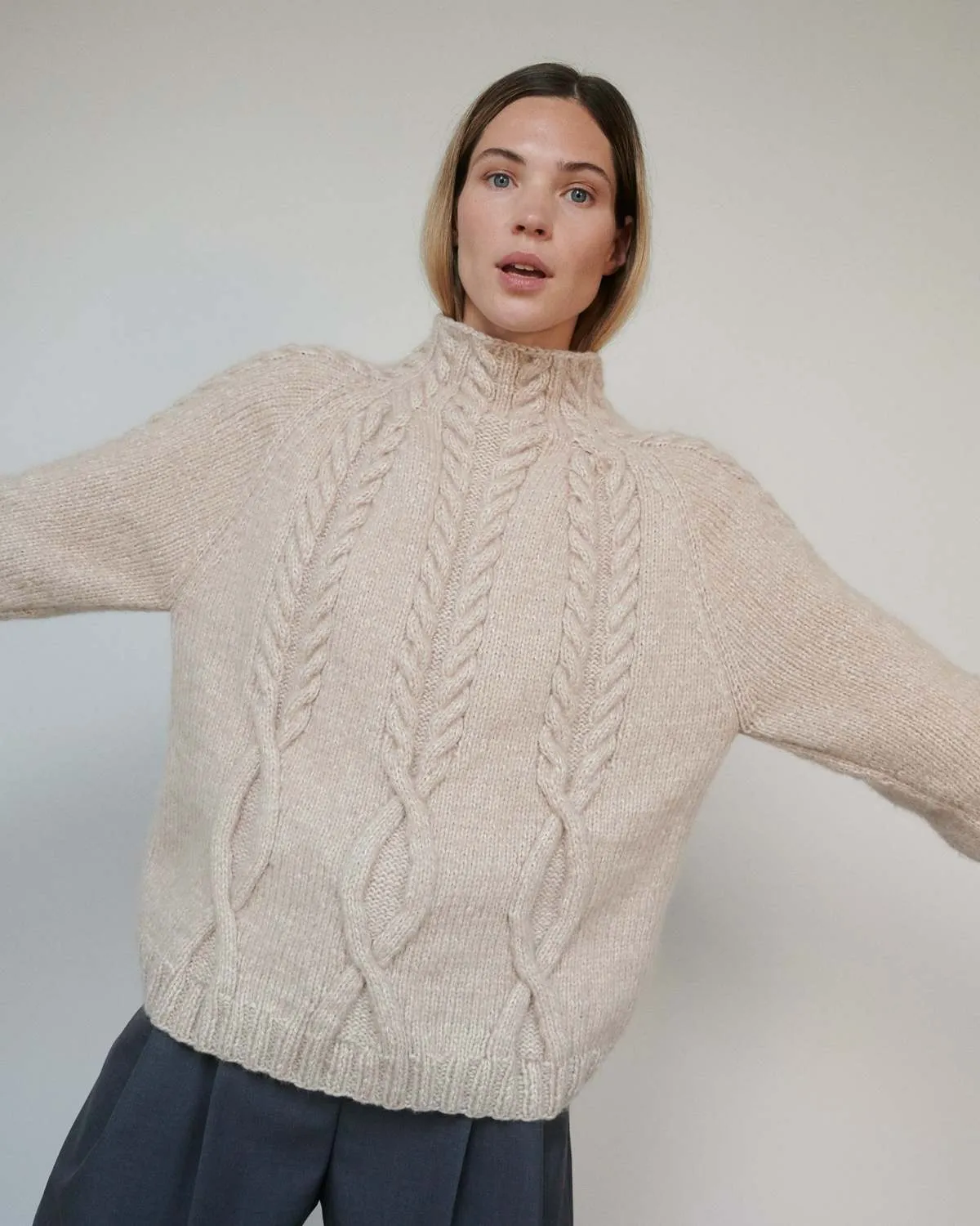 la Merino Wool Sweater - Buckwheat