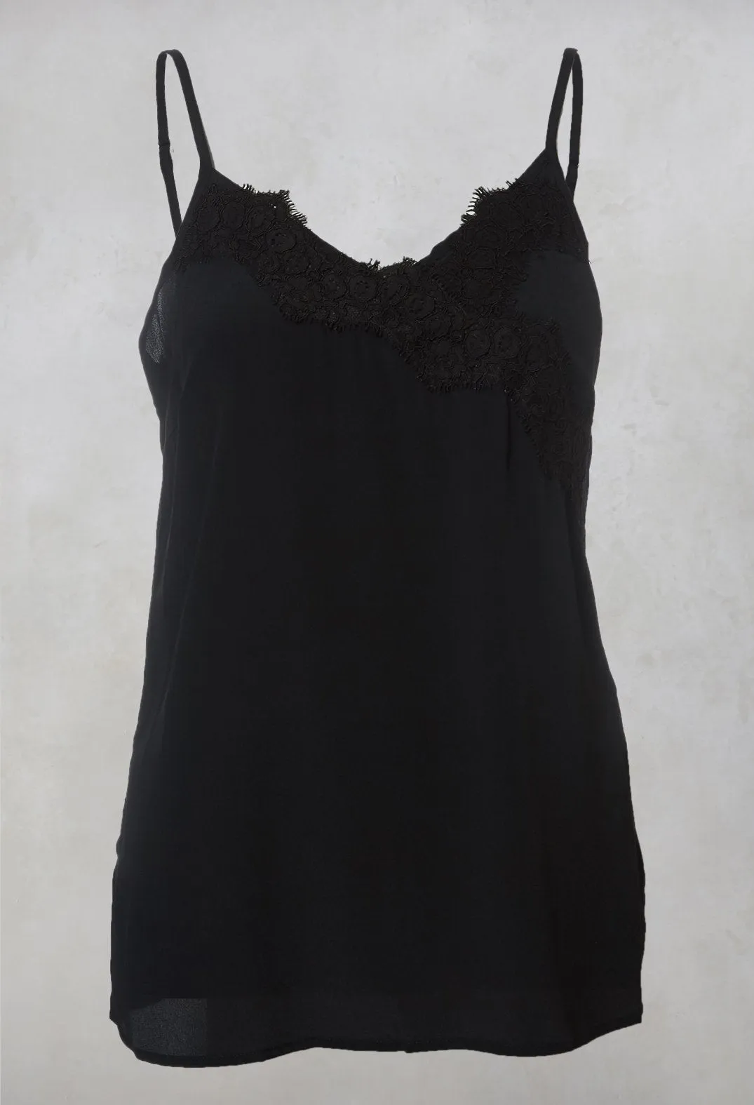 Lace Cami Top in Black