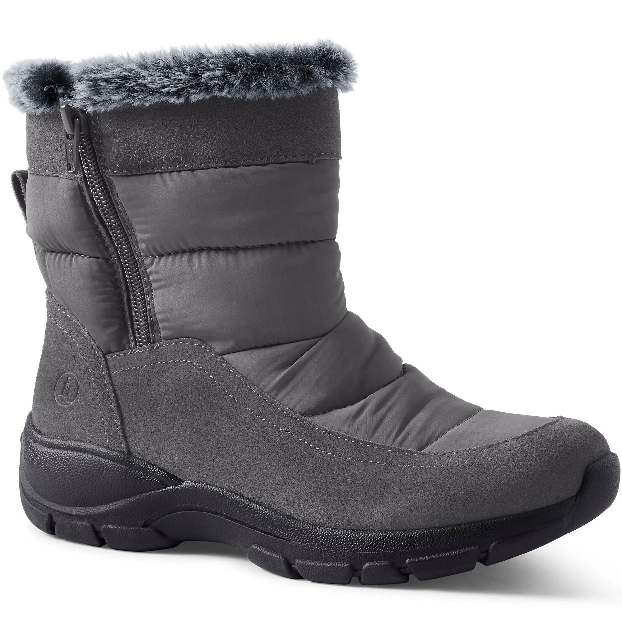 Lands' End Women's Wide Width All Weather Short Insulated Winter Snow Boots