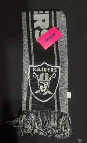 Las Vegas Raiders Collectible NFL Reversible Scarf Official Football Logo