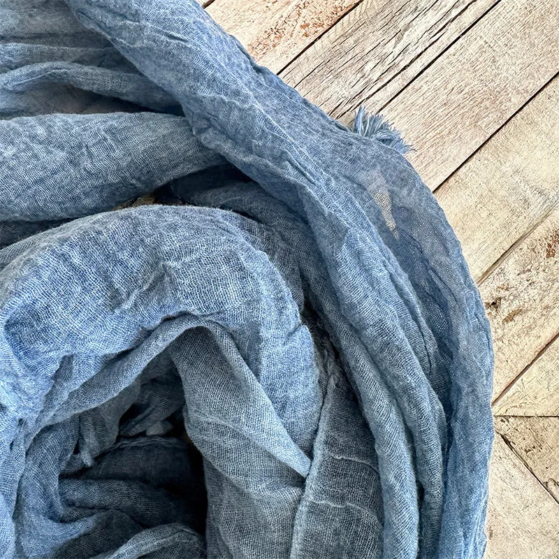 Lightweight Indigo Scarf