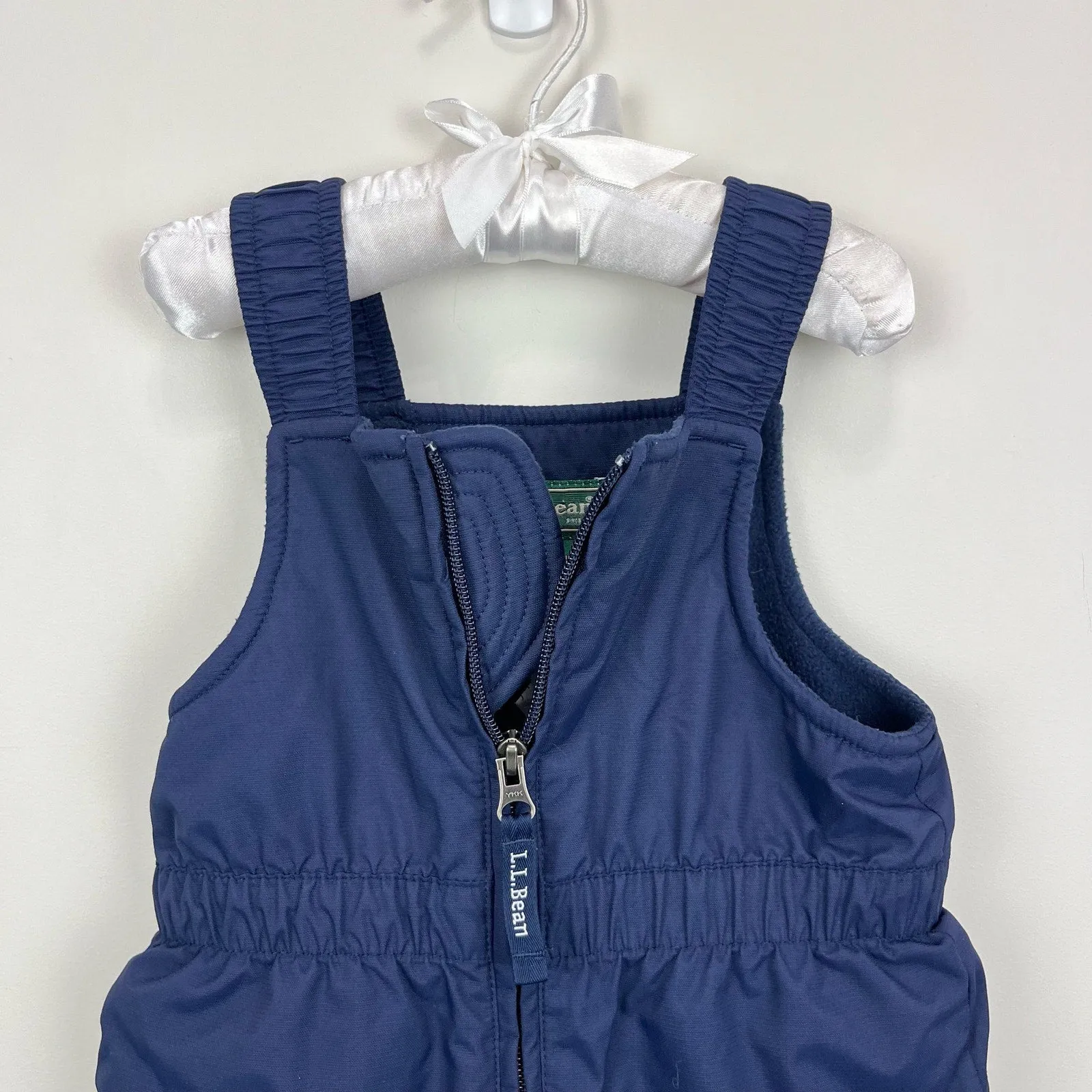 L.L. Bean Navy Blue Cold Buster Snow Bib Overalls 2T