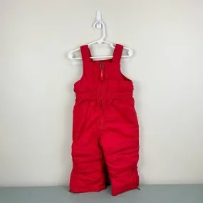 L.L. Bean Red Cold Buster Snow Bib Overalls 2T