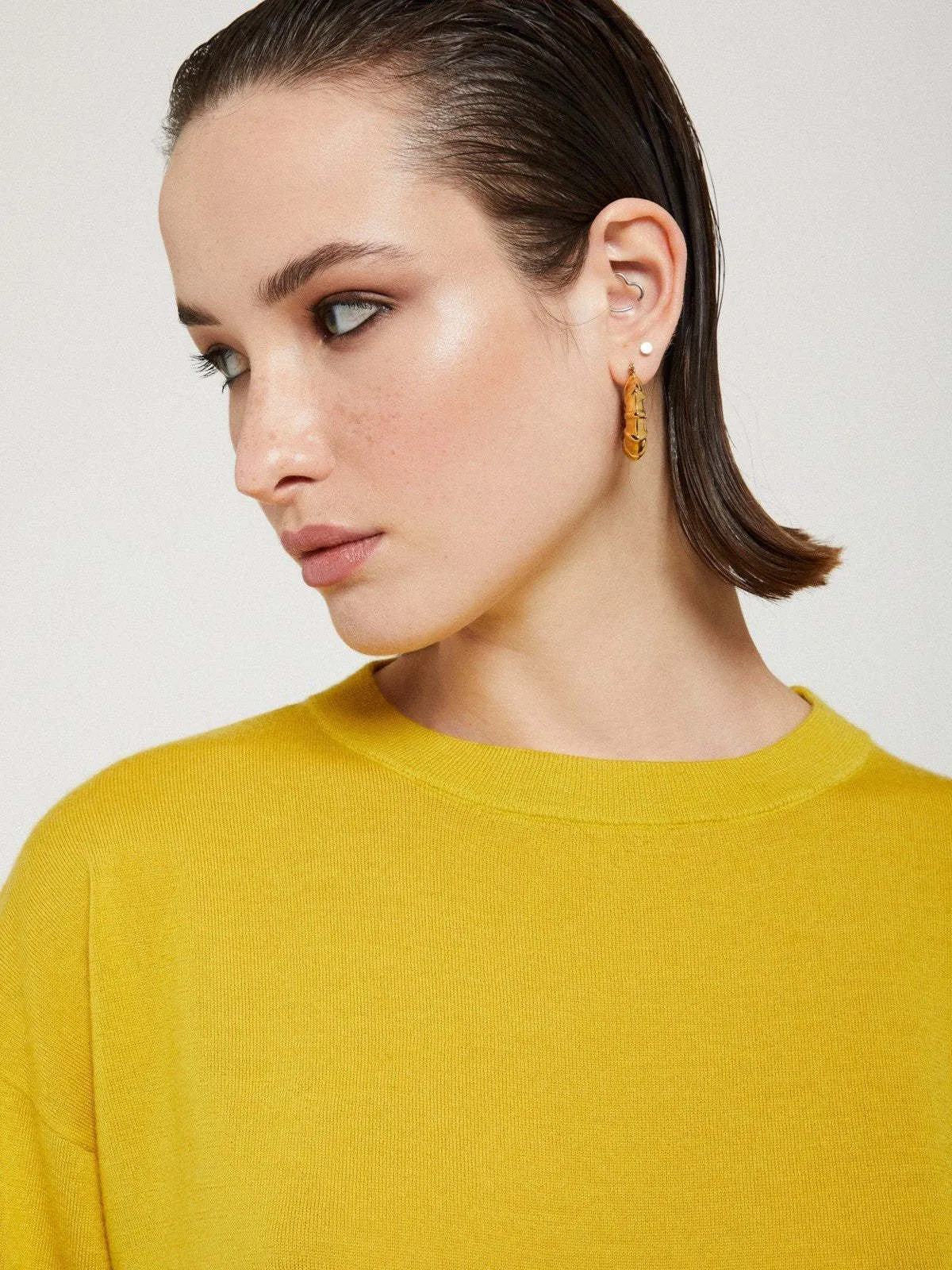 Merino Wool Sweater - Acid Yellow