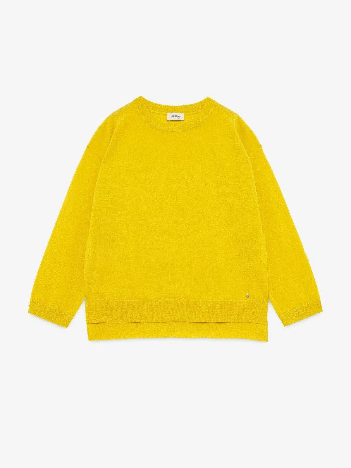 Merino Wool Sweater - Acid Yellow