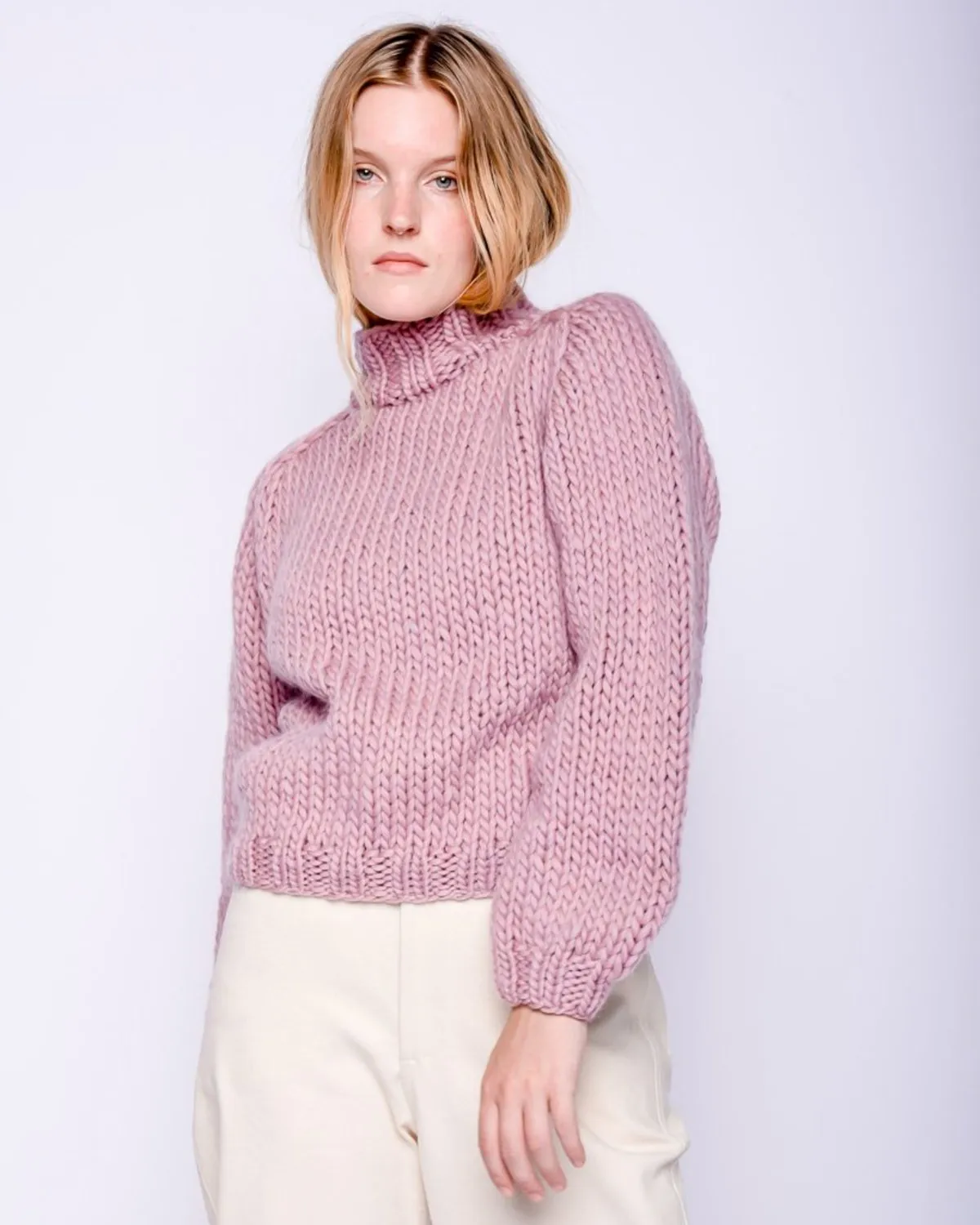 Merino wool Sweater - mauve