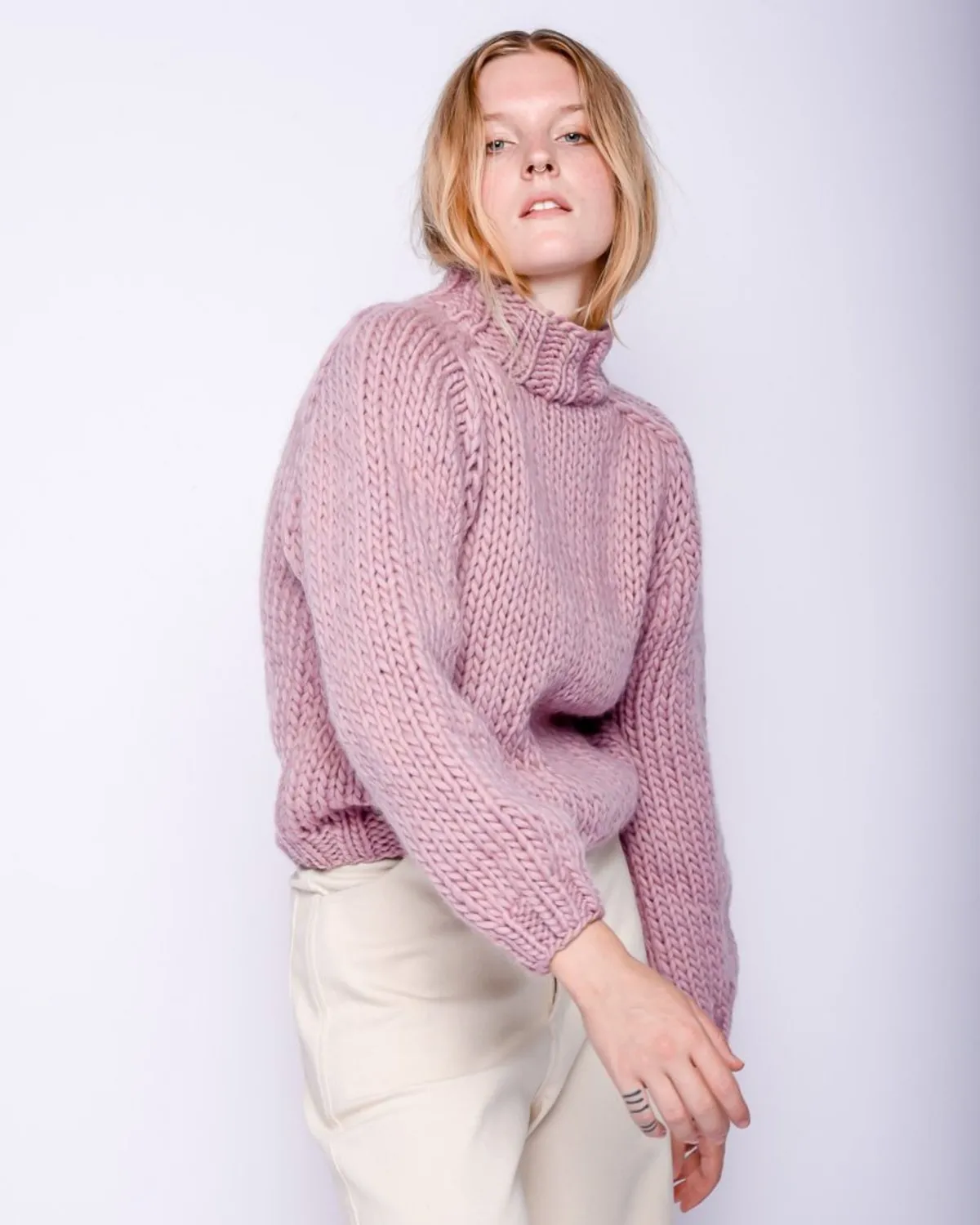 Merino wool Sweater - mauve