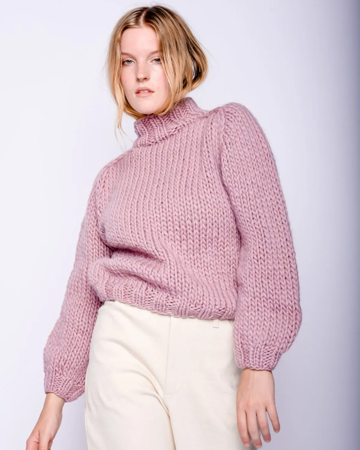 Merino wool Sweater - mauve