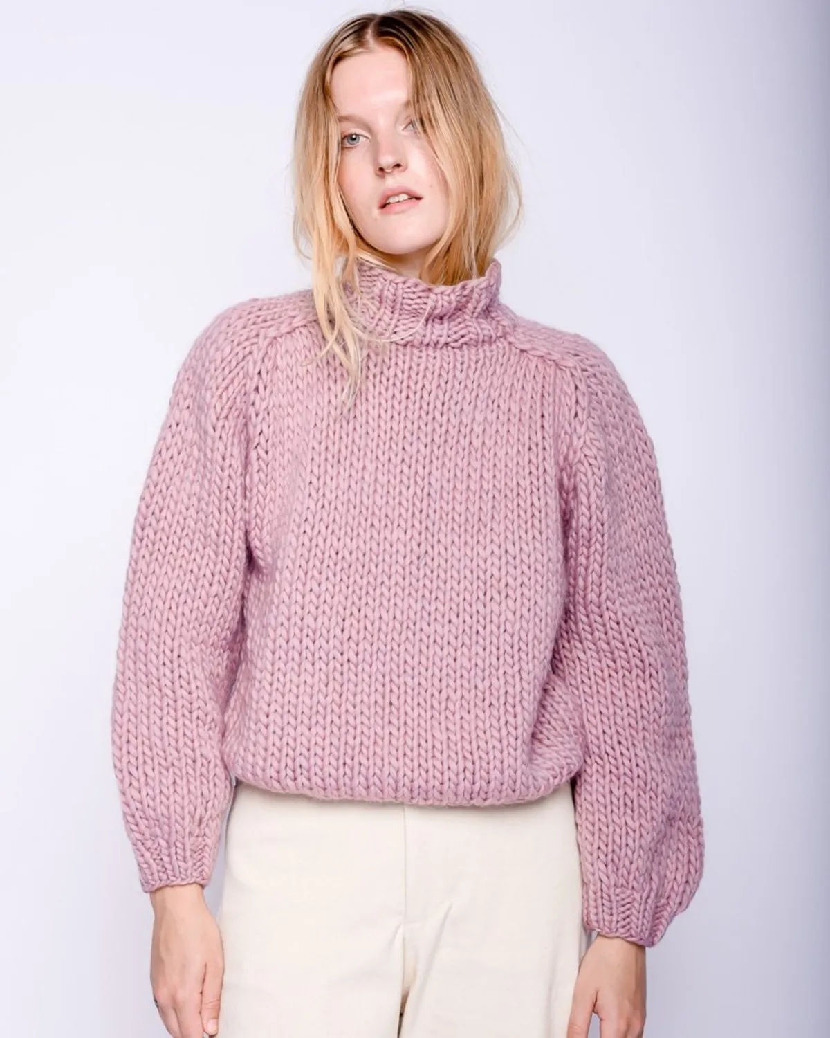 Merino wool Sweater - mauve