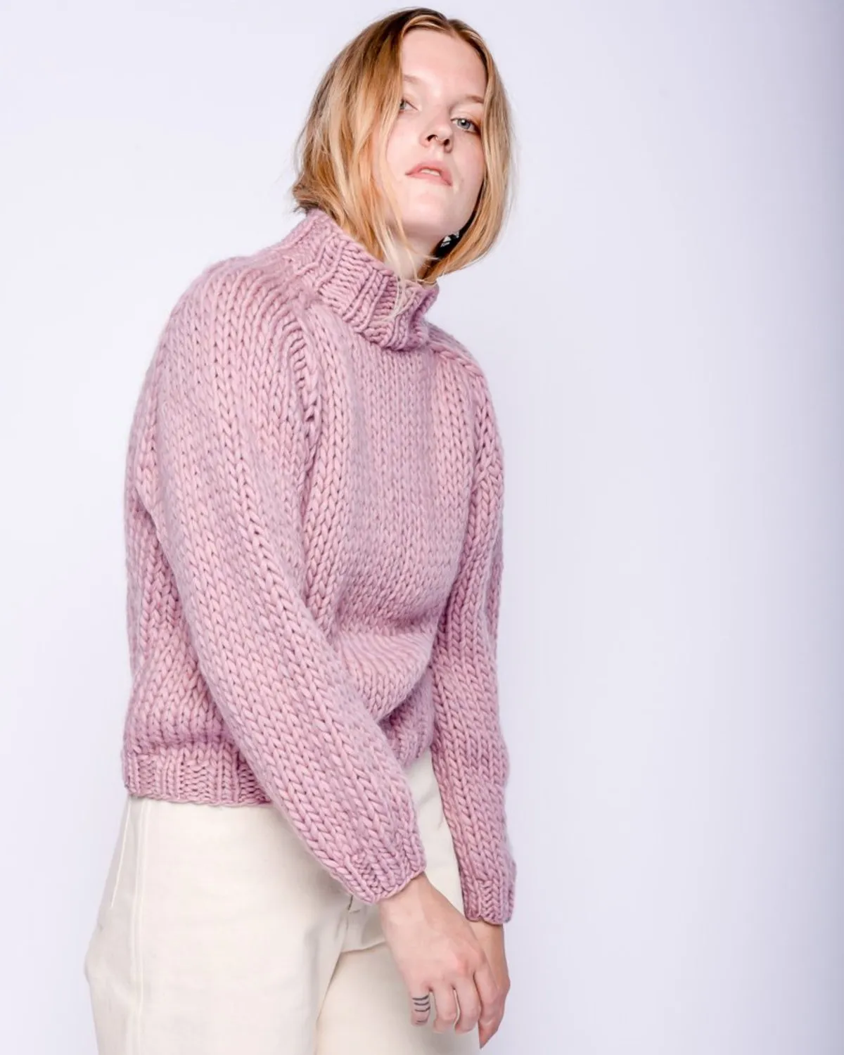 Merino wool Sweater - mauve