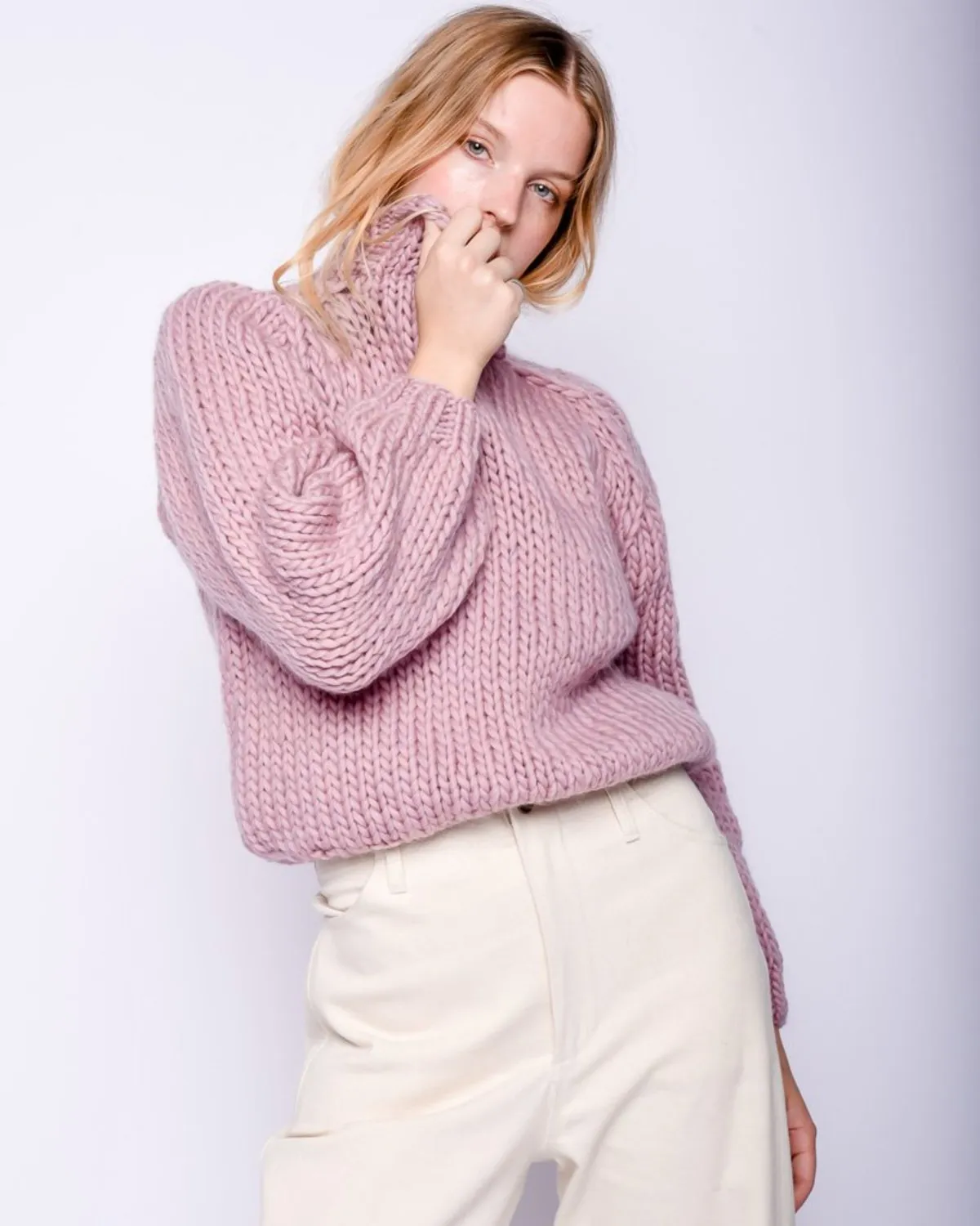 Merino wool Sweater - mauve