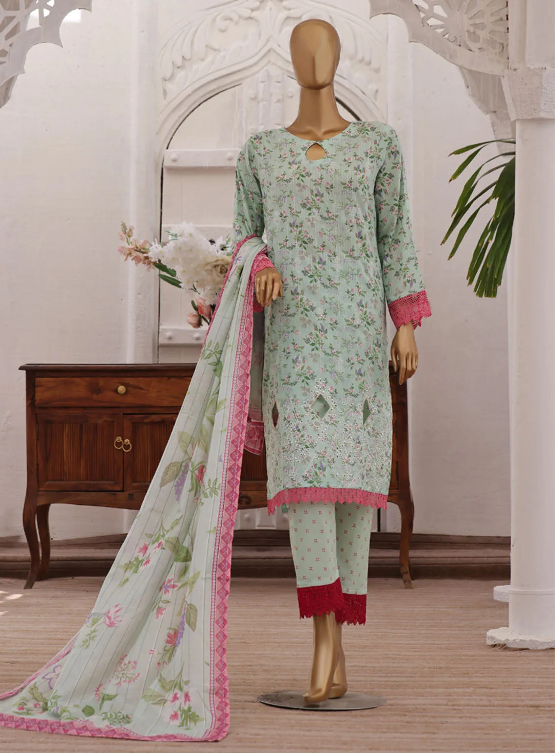 Minakari By Aifa Embroidered Lawn 3 Piece Unstitched Suit AI24M AF-BD-24301