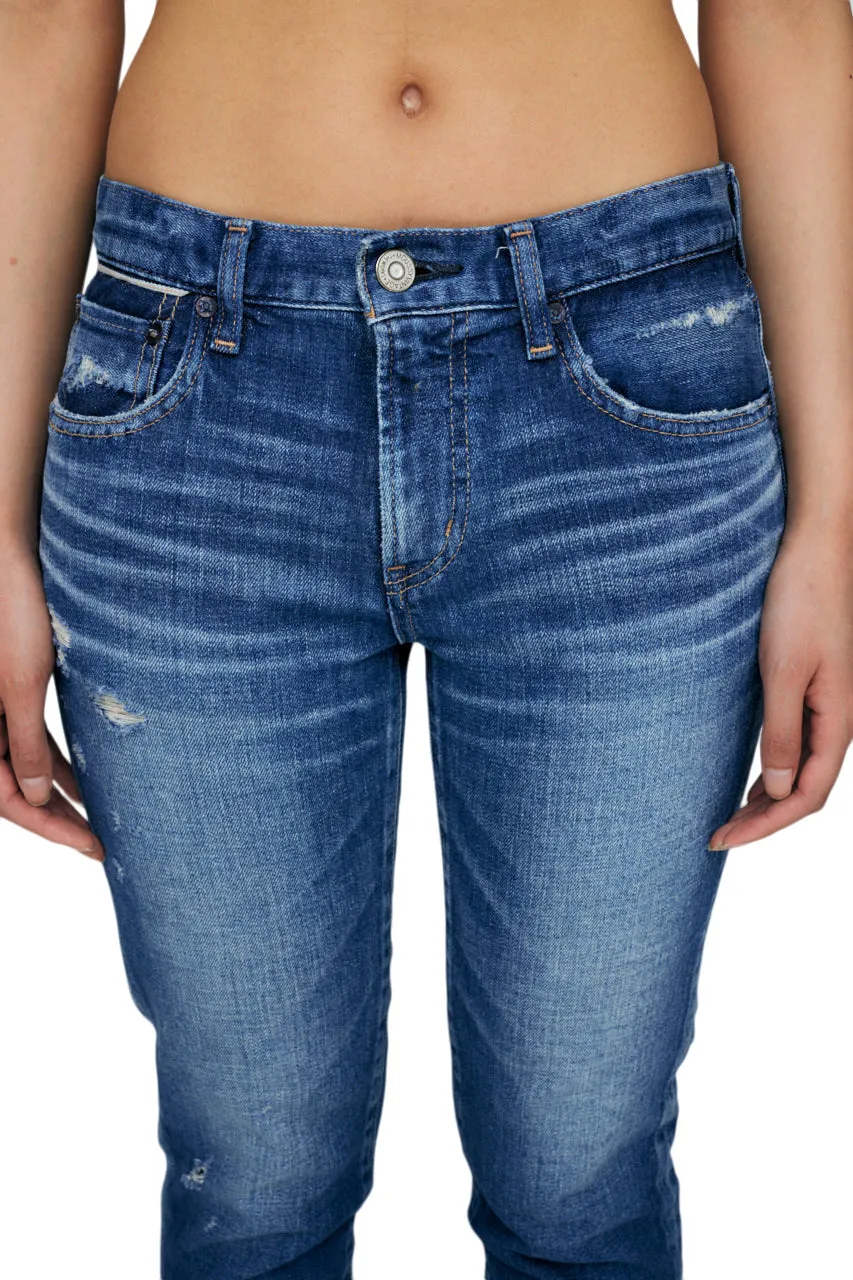 Moussy Denim Daleville Skinny Jeans in Blue