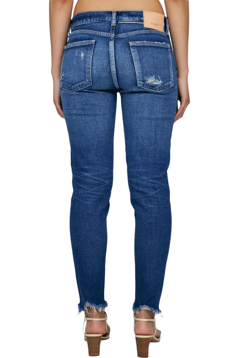 Moussy Denim Daleville Skinny Jeans in Blue