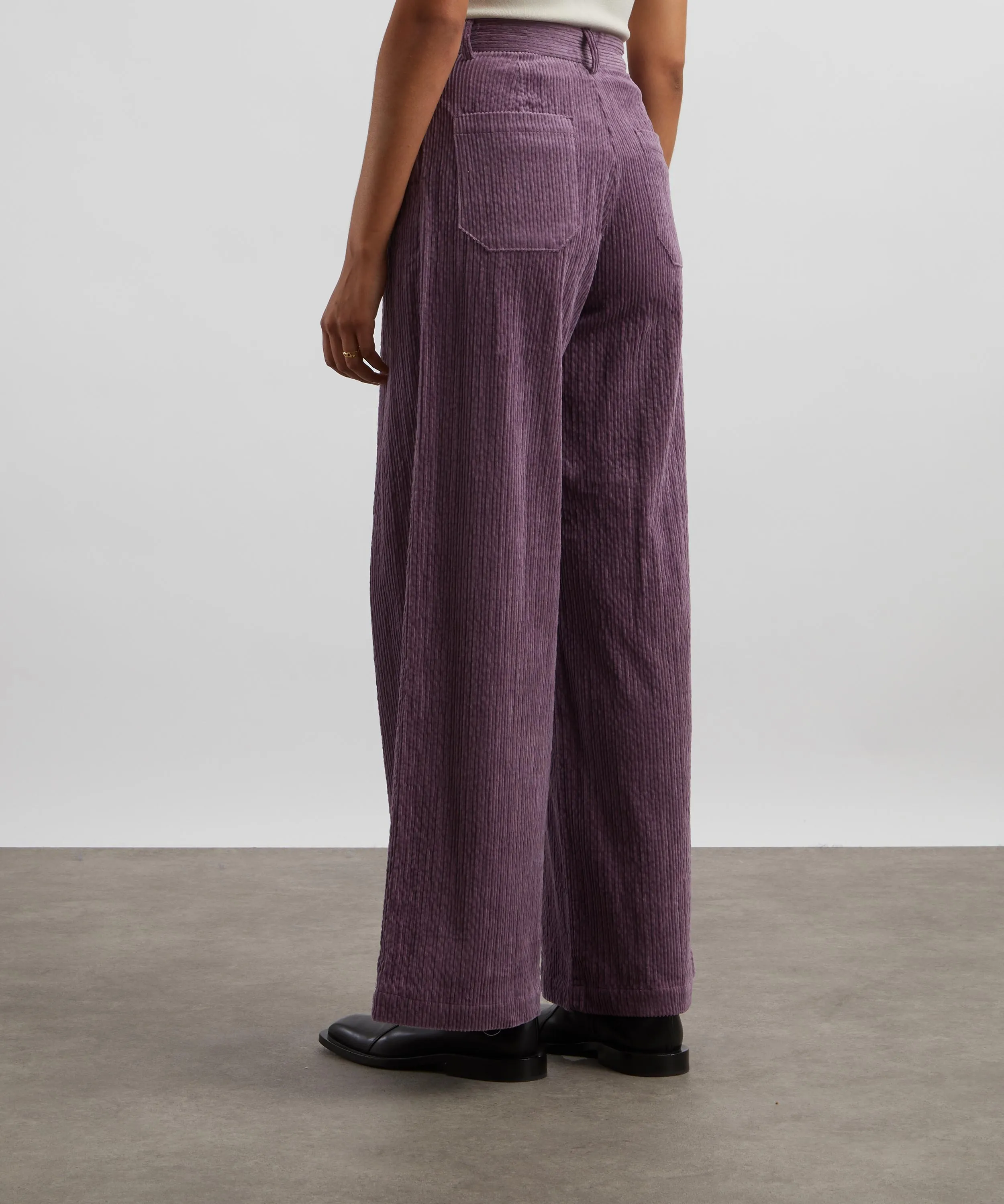 Paseo High-Waisted Corduroy Trousers