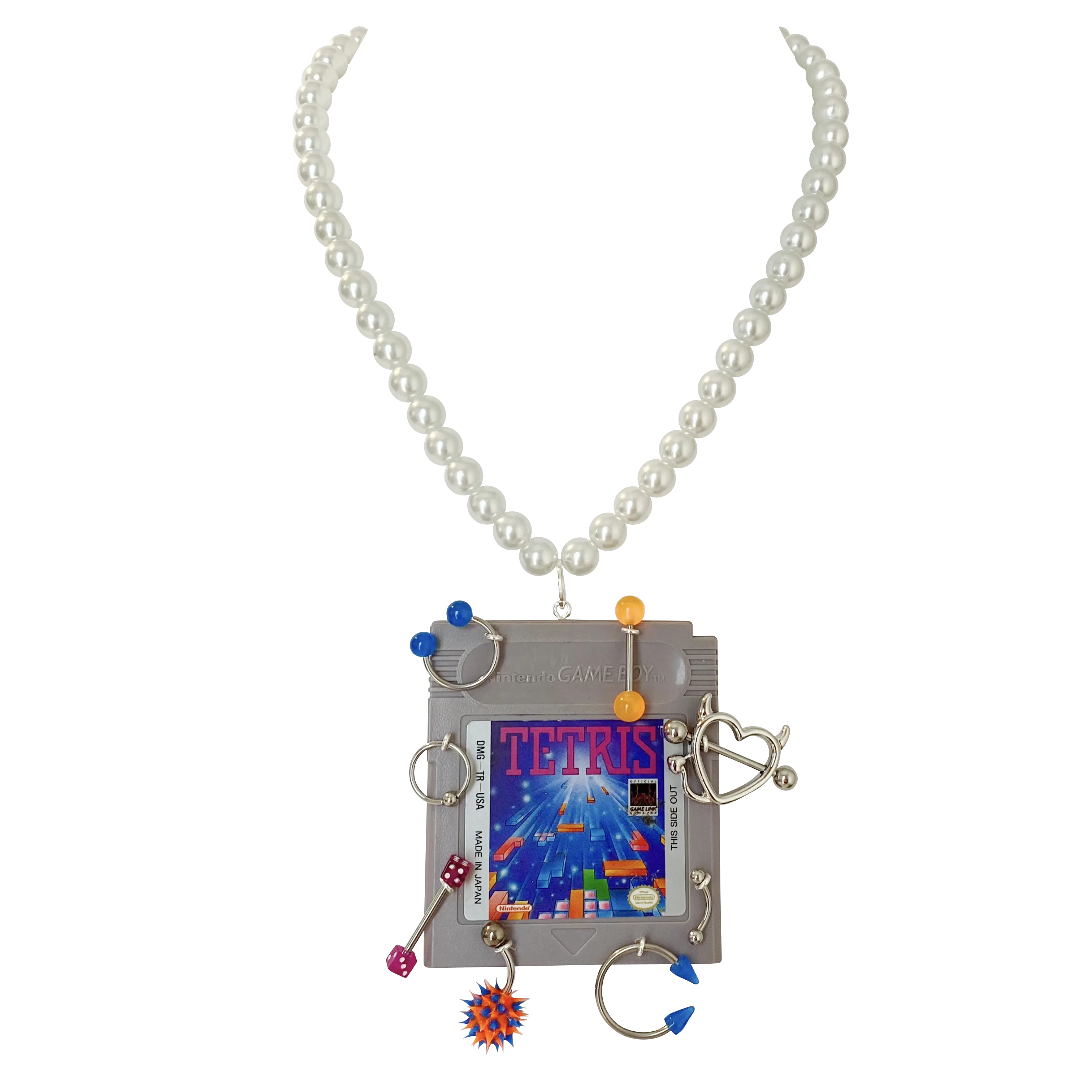 Pierced Tetris Vintage Remix Necklace