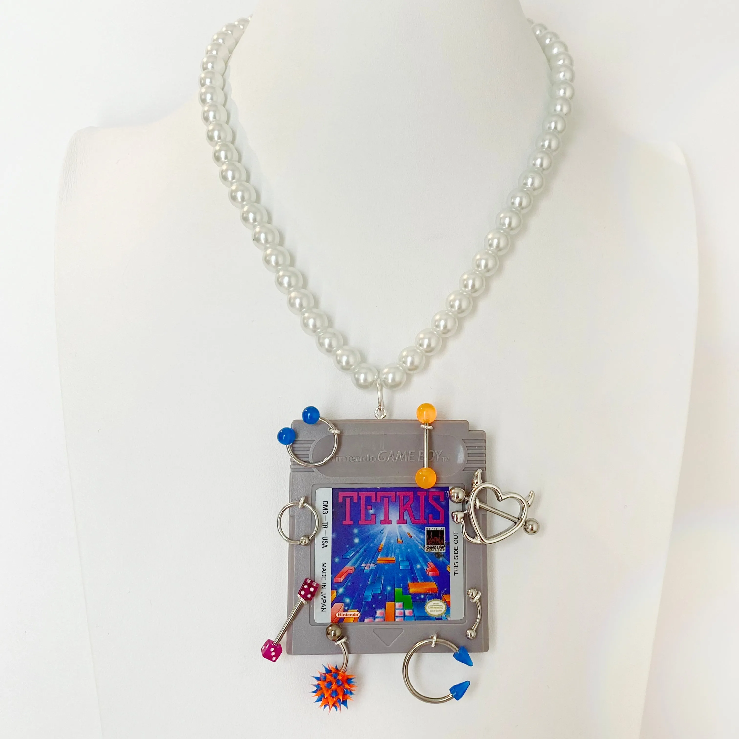 Pierced Tetris Vintage Remix Necklace