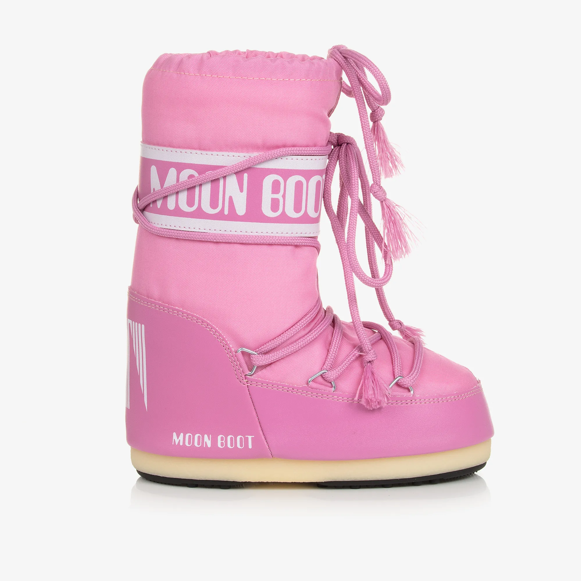 Pink Icon Nylon Snow Boots