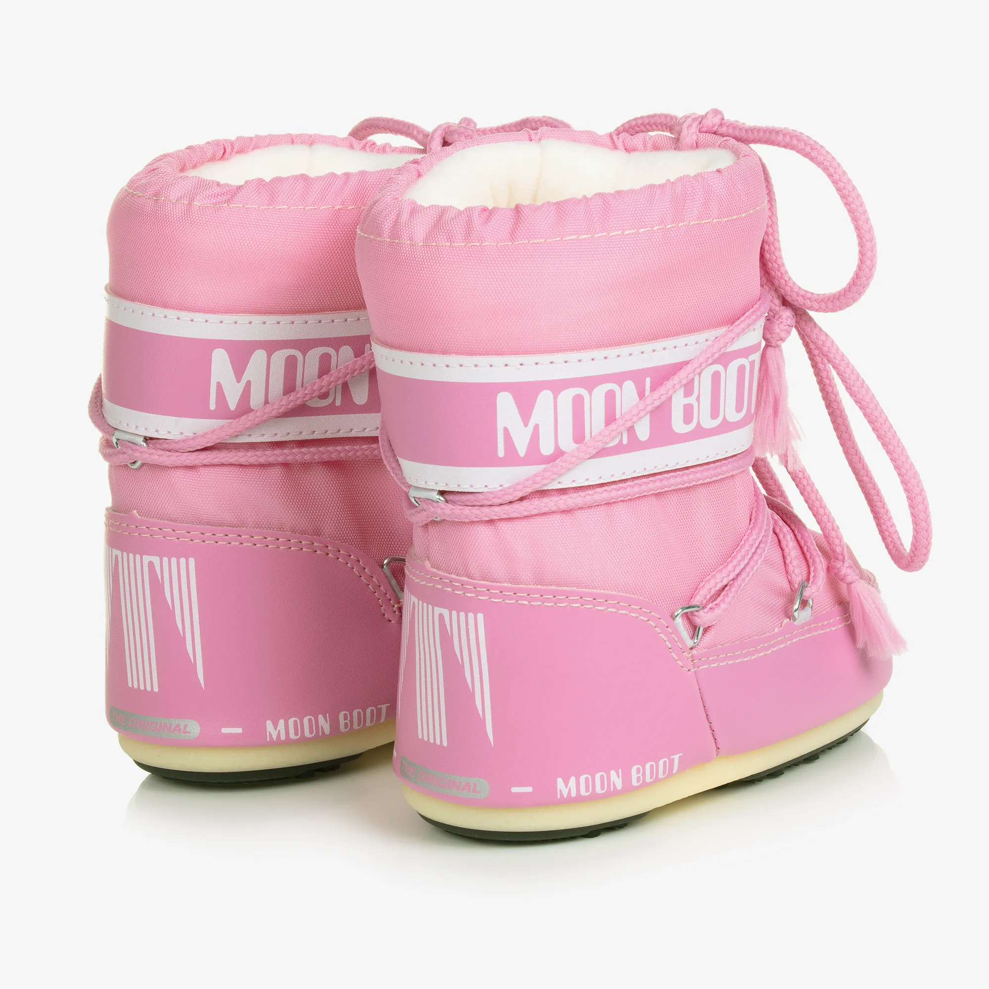 Pink Mini Nylon Snow Boots