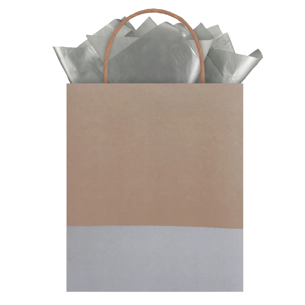 Polished Dipped Kraft Tote Gift Bag