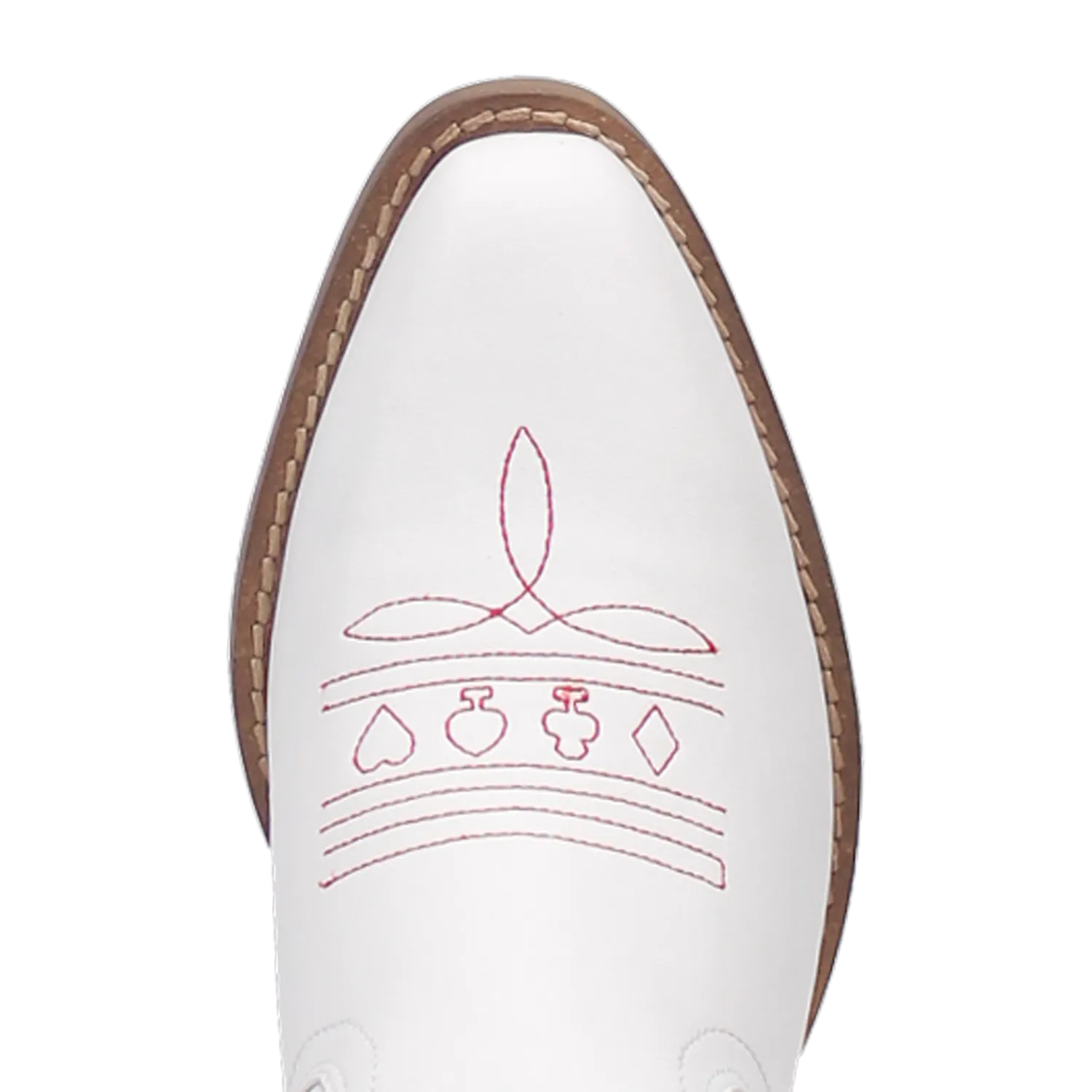 Queen A Hearts White Leather Boot (DS)