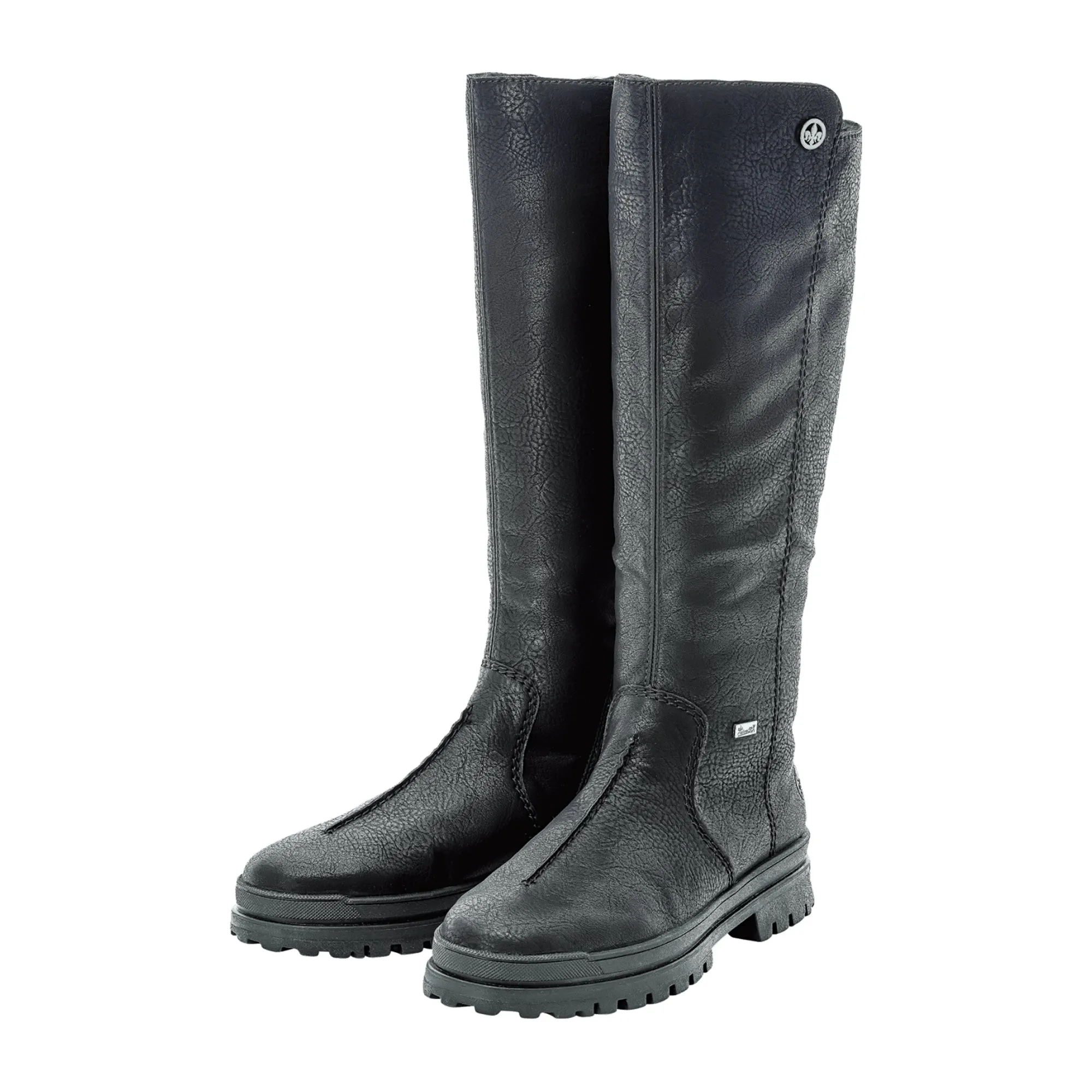 Rieker HWK Women's Black Boots for Fall Winter Normal Width Comfortable