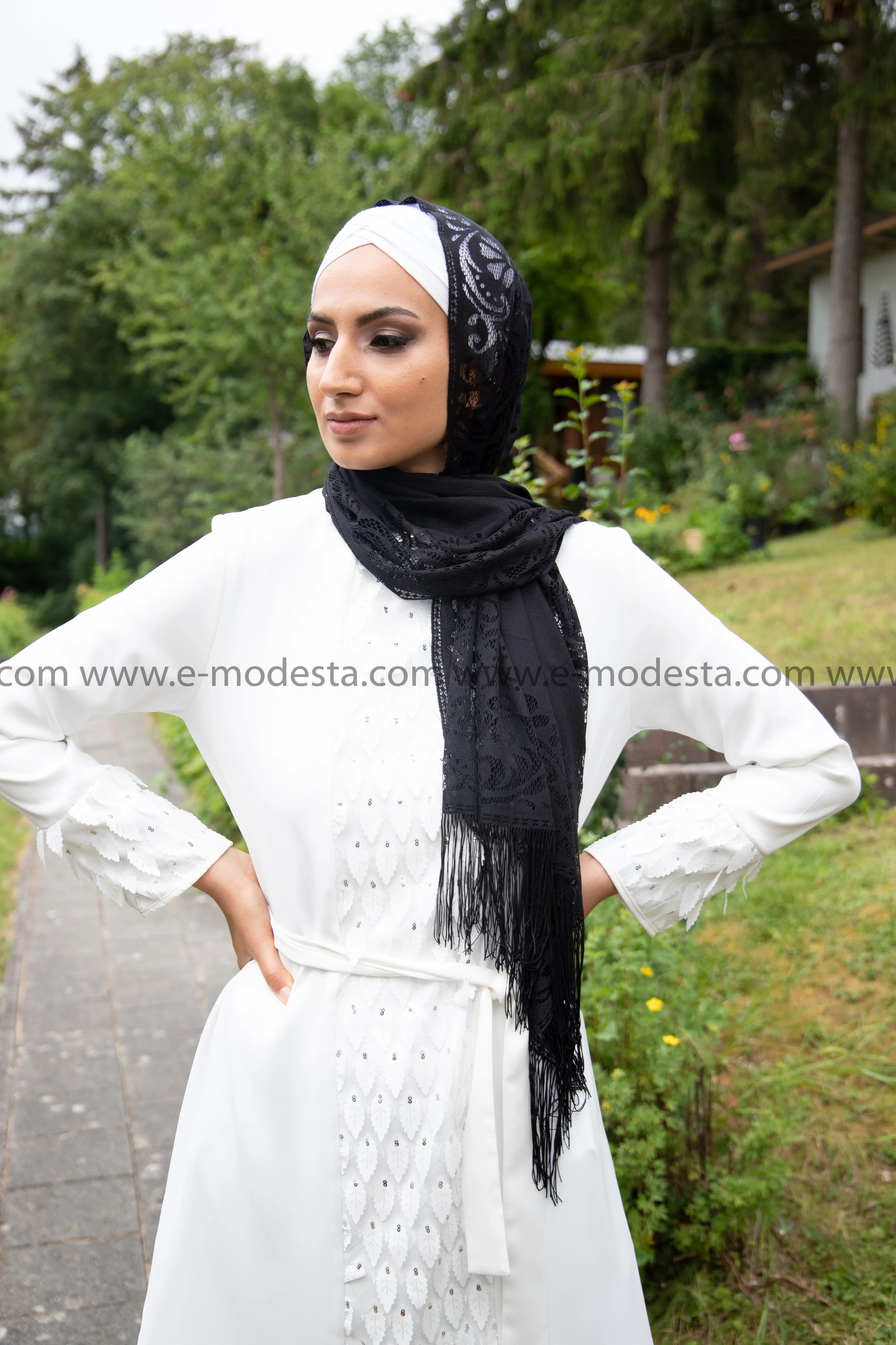 Scarf | Lace | Black