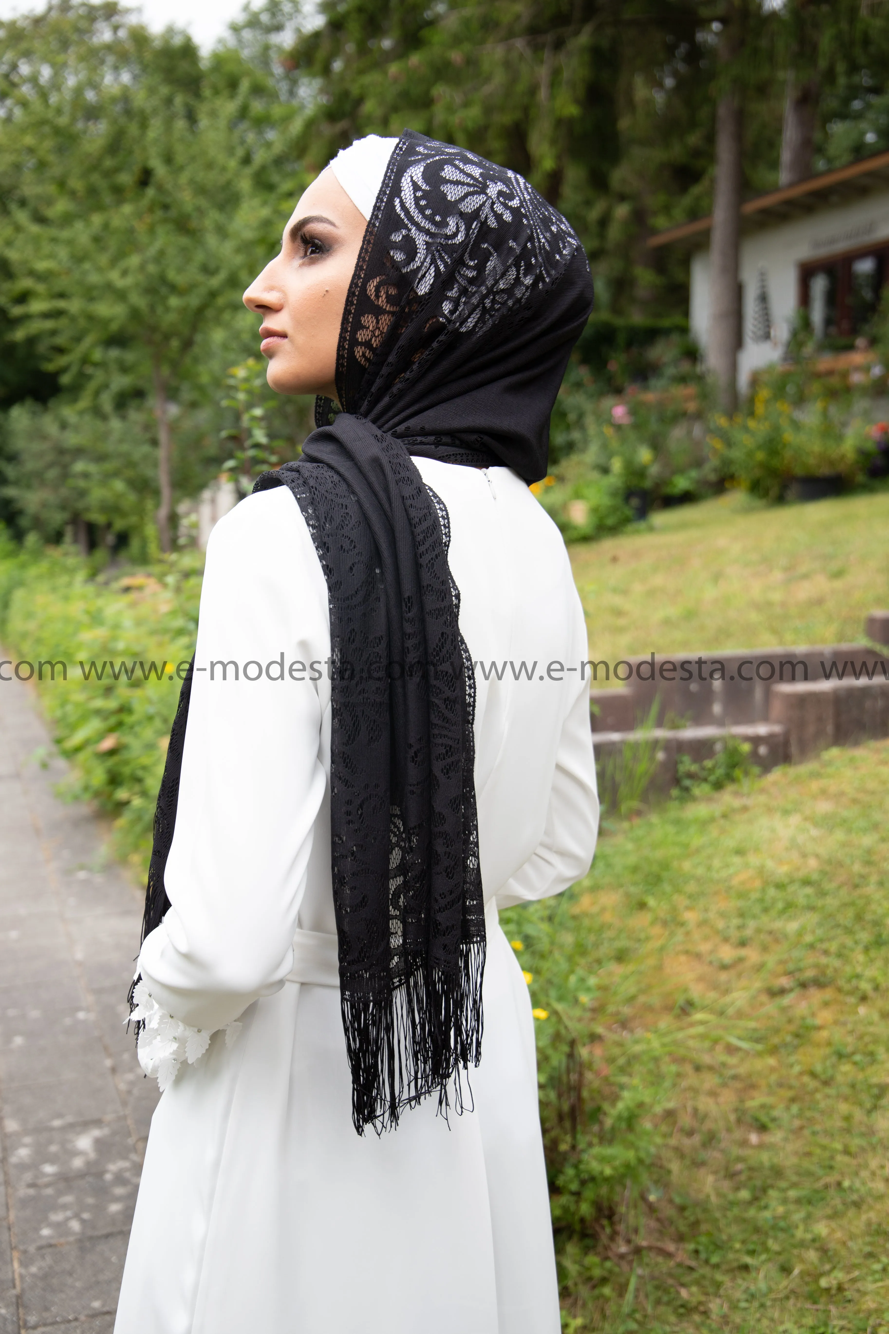 Scarf | Lace | Black