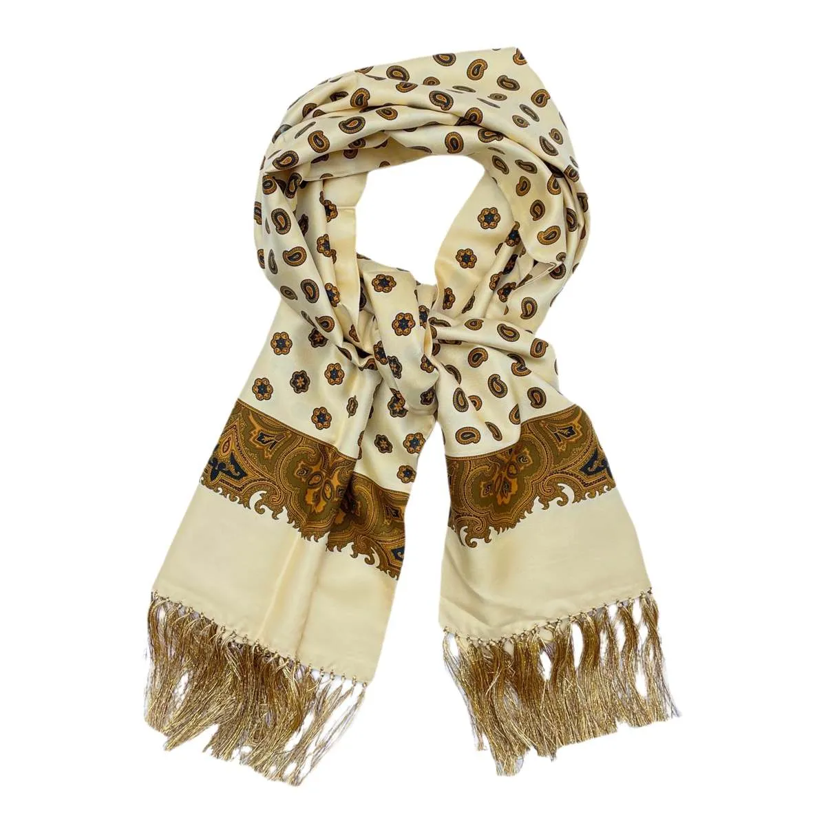 Silk Scarf - Gold