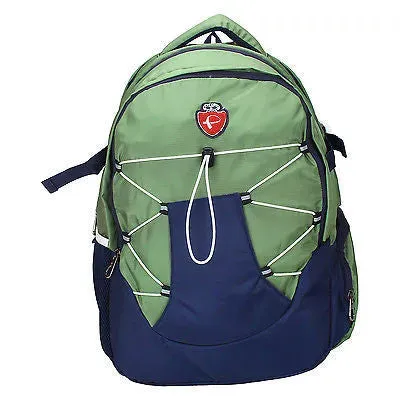 Stag Green-Blue Backpack / School Bag by President Bags