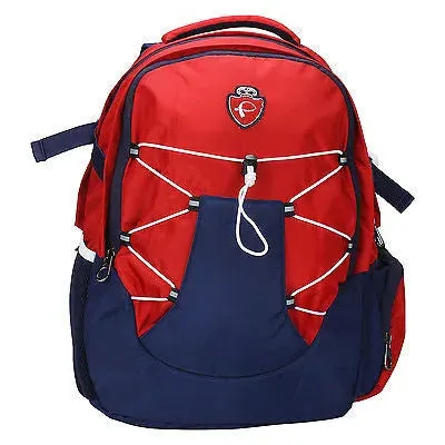 Stag Red-Blue Backpack / School Bag by President Bags