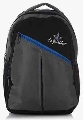 Starry Grey-Black Backpack / School Bag by President Bags