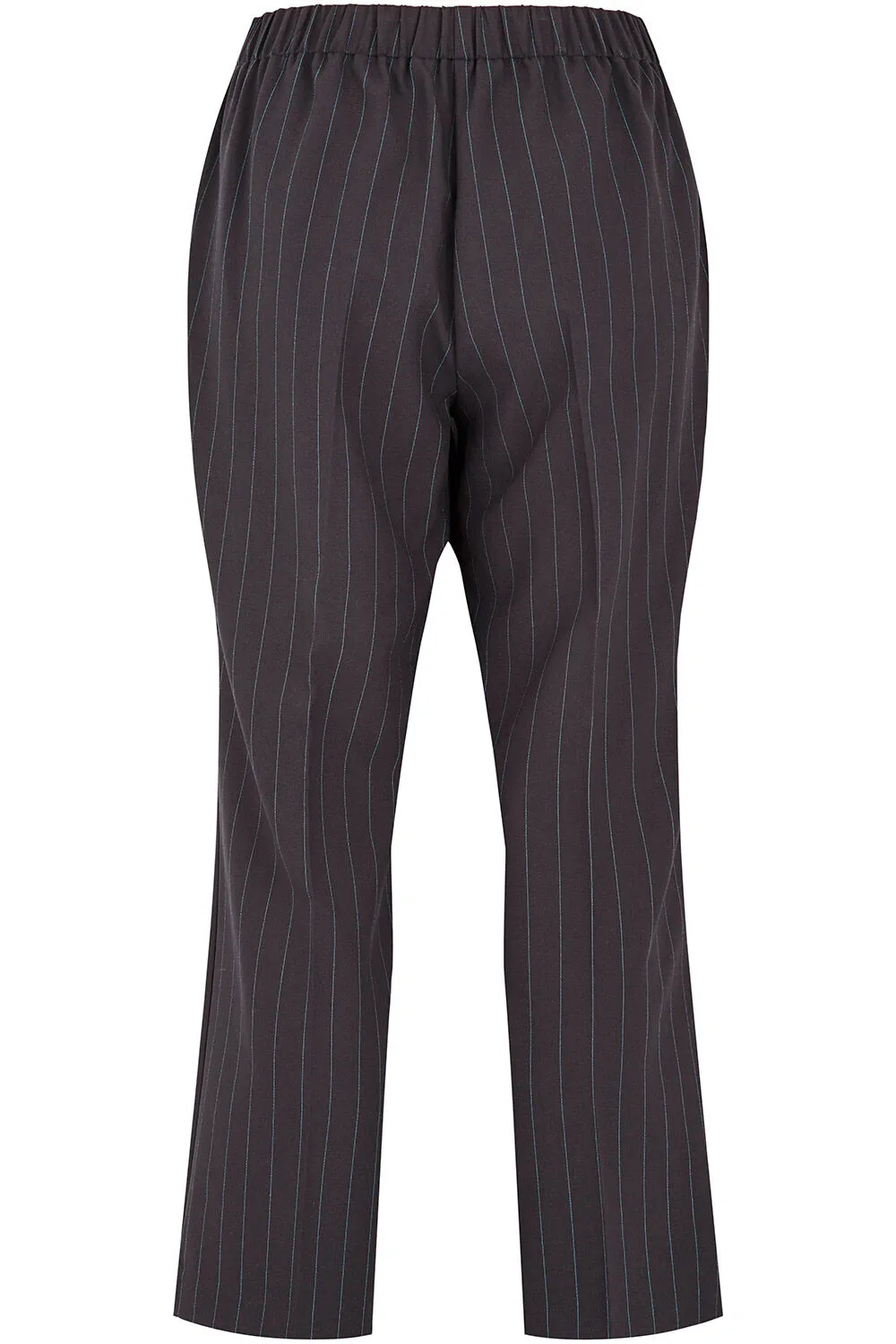 Straight Leg Stripe Pull On Elasticated Trousers