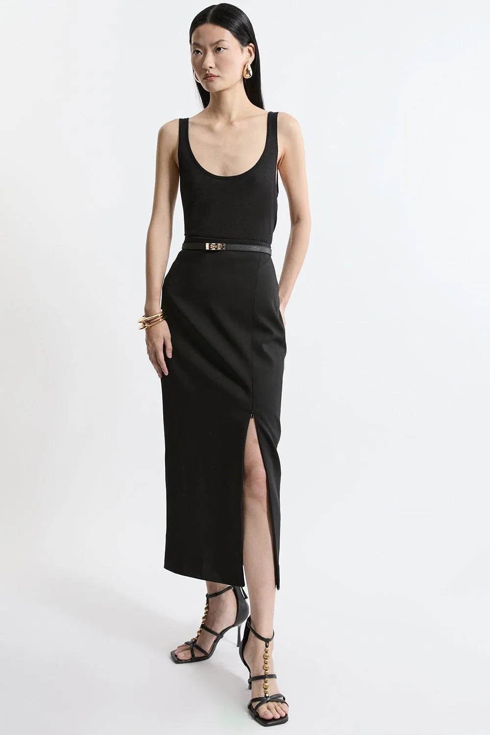 Tailored Midaxi Skirt | Karen Millen