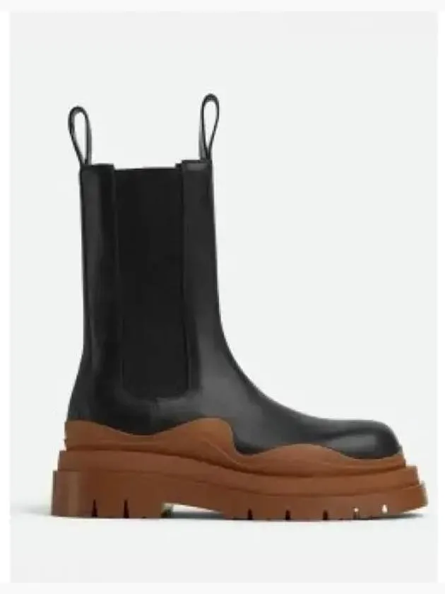 Tire Chelsea Boots Black Orange