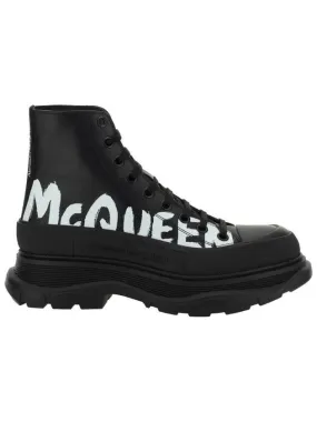 Tread Slick Graffiti Logo Worker Boots Black