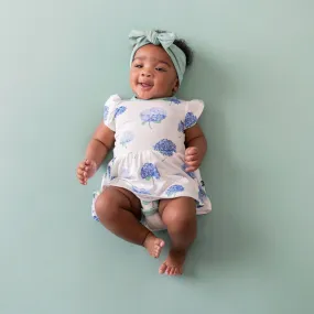 Twirl Bodysuit Dress in Hydrangea