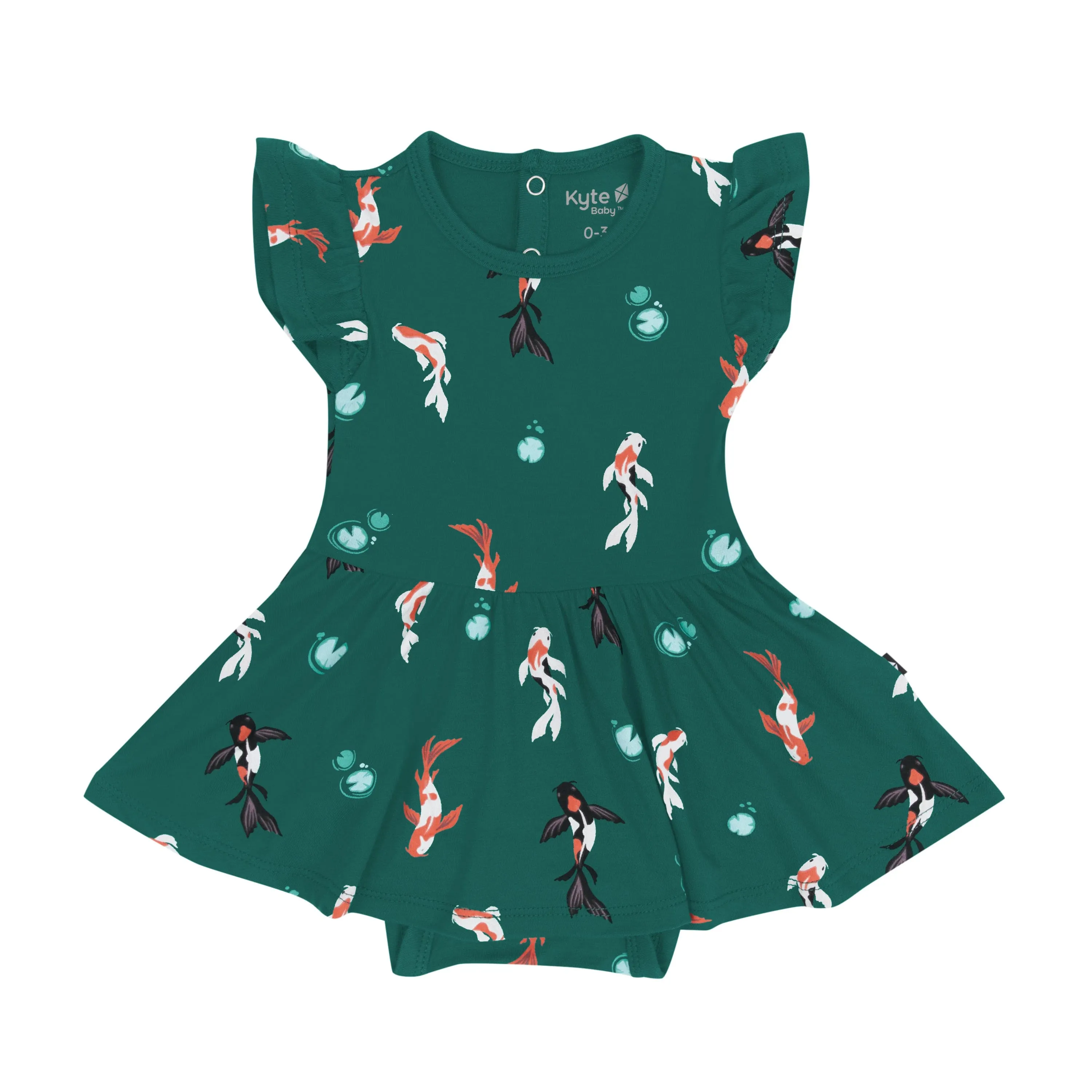 Twirl Bodysuit Dress in Koi