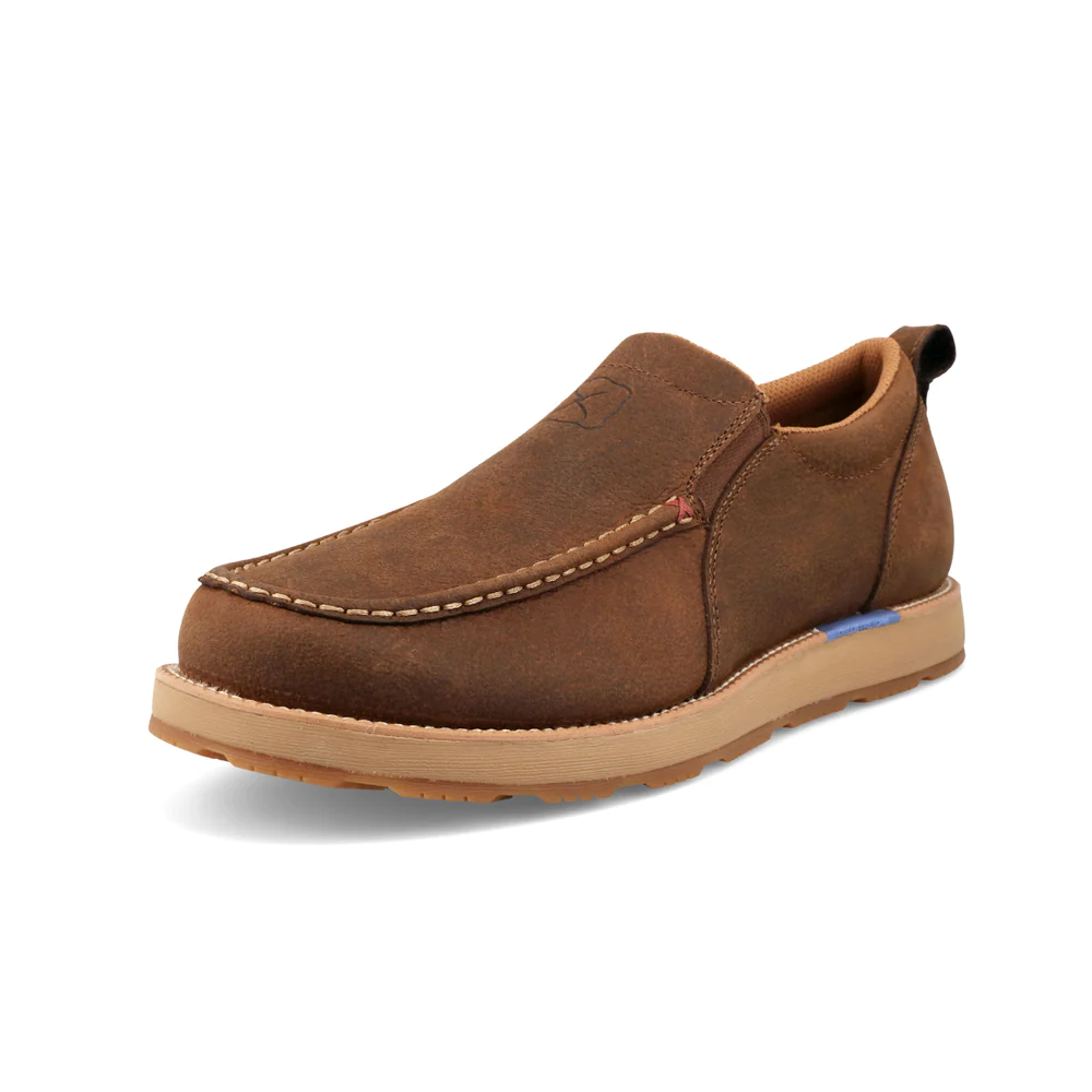 Twisted X Men’s CellStretch Wedge Slip On Shoes- Tawny Brown