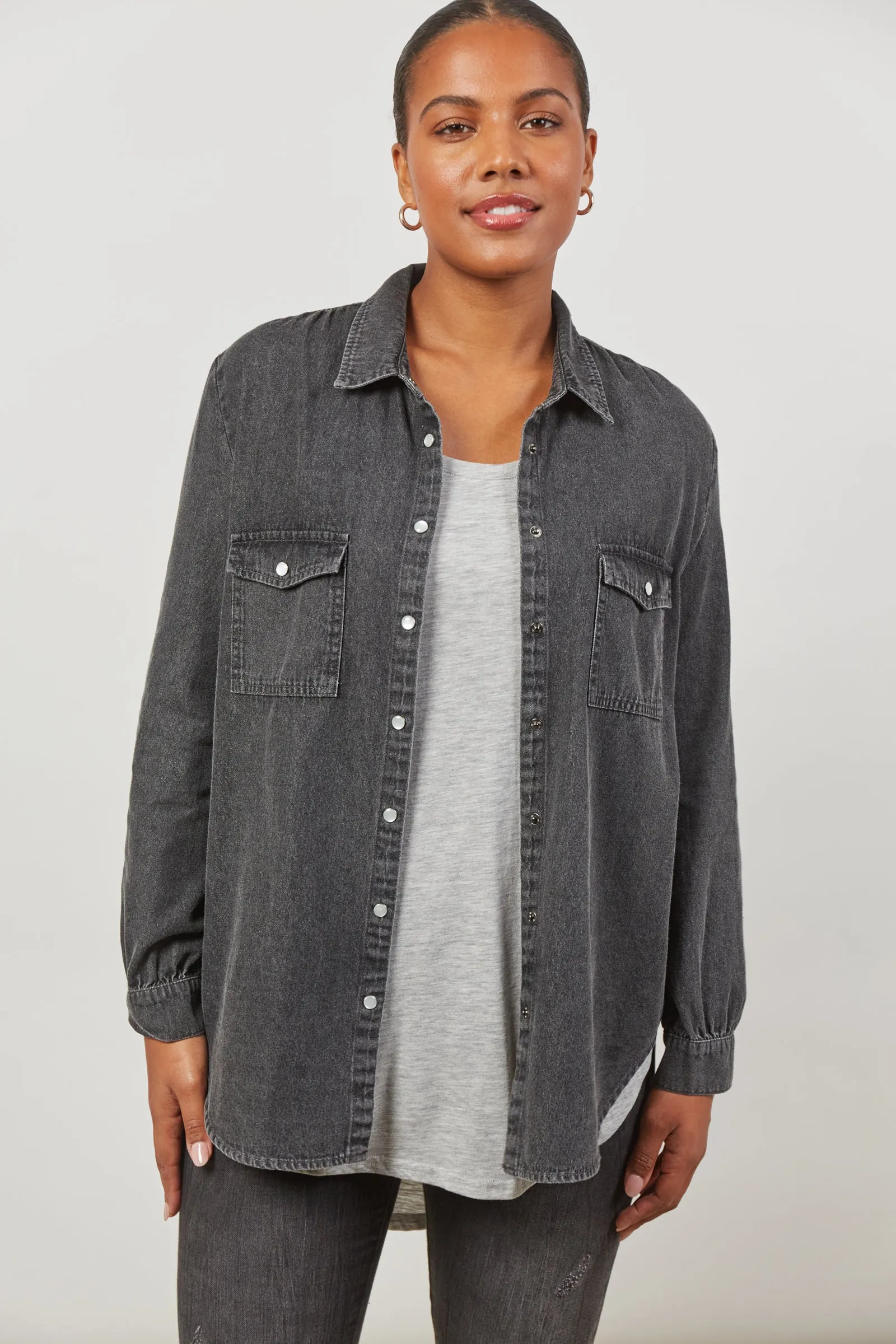 Urban Shirt - Ash Black Denim