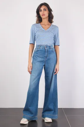 Vega Jeans Palazzo Leggero Denim Chiaro