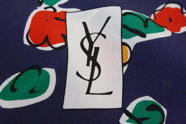 Vintage YSL Silk Scarf